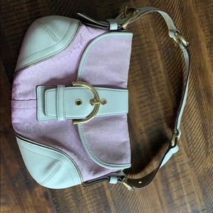Signature Coach pink purse